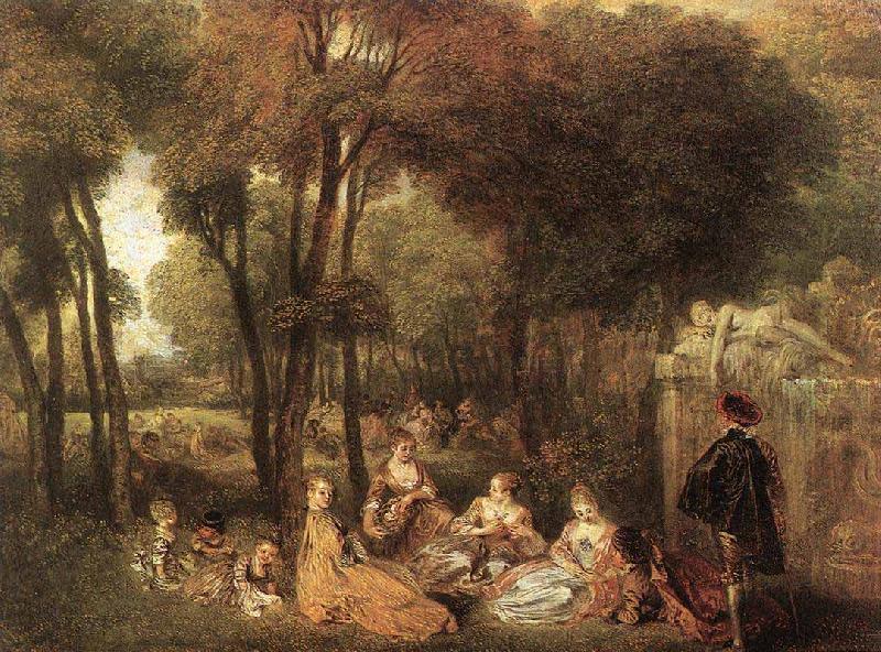 Les Champs Elysees, Jean antoine Watteau